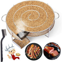 Smoke Generator For BBQ Grill, Stainless Steel Cold Smoke Generator For Cold Smoking Salmon, Sausages, Duck Breast, Filet Mignon, Pork, Chicken,