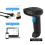 Scanner de codes-barres 2D sans fil Bluetooth, 2000mAh, auto-détection 7