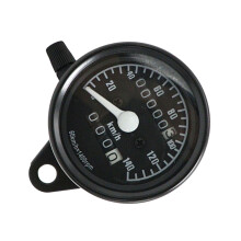 Universelles Motorrad-Temperaturmesser 12V 0-140 km/h Retro Metall-Odometer