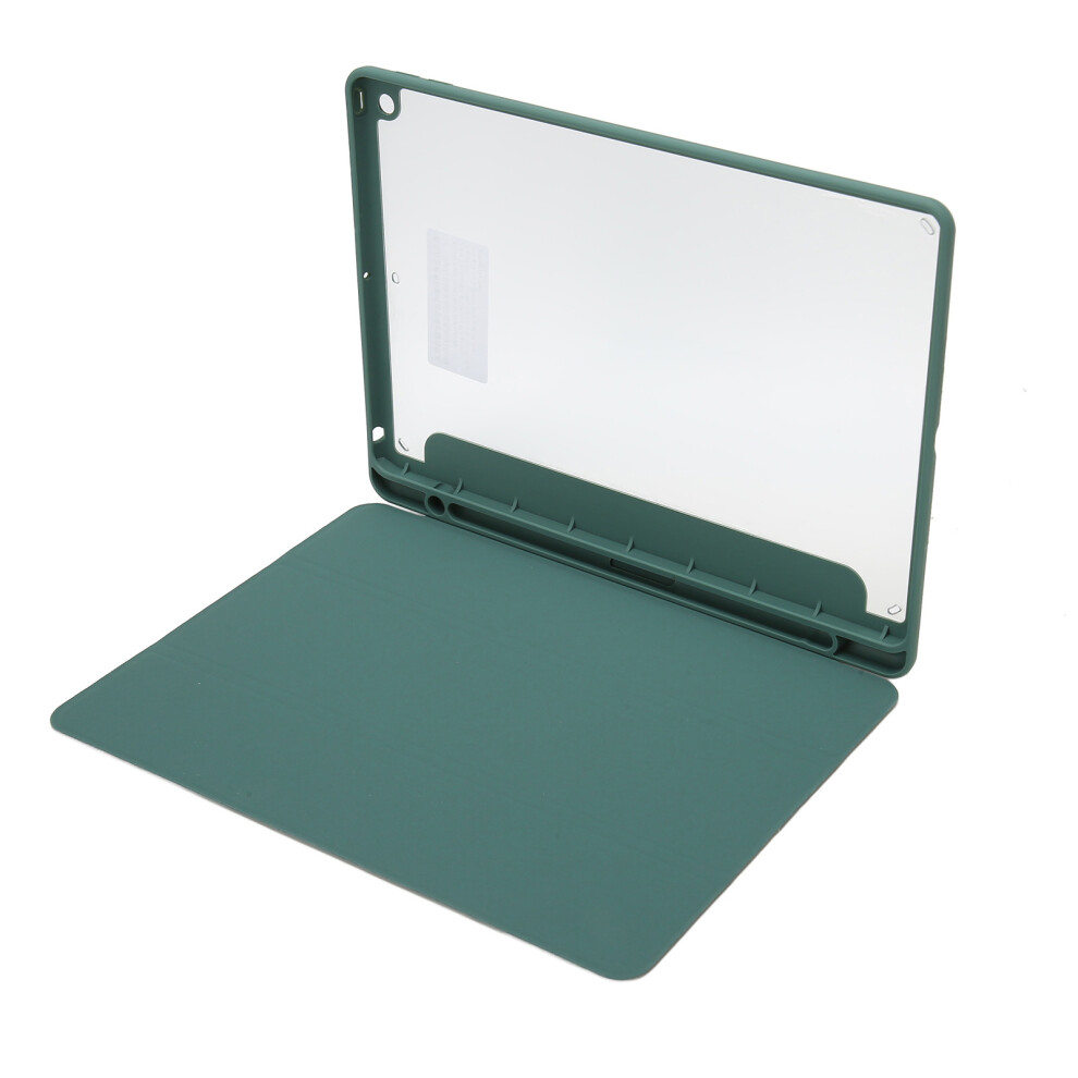 Ipad Case With Pencil Holder Compatible Ipad 10.2 Inch Shockproof Cover Clear Transparent Back Shell Flip Capability Viewing Stand Auto Sleep Wake Fea 9176269521967