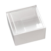 Wandmontierter Kunststoff-Wattestäbchen- und Pad-Behälter, Spender, 120 g
