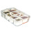 Plastic Storage Box Multi Grids Fridge Food Organizer 8 Grids 2