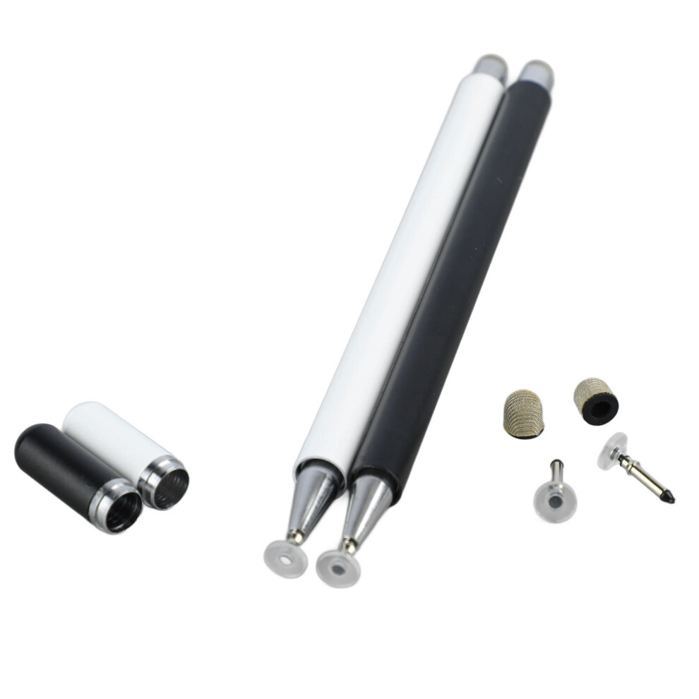 2Pcs Aluminum Alloy Capacitive Stylus Pen For Tablet & Phone High Sensitivity 8441377861160