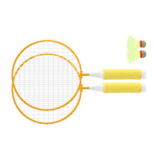 Badminton Racket Set Replacement Badminton Equipment Oversized Net Surface Steel Frame Rackets Soft Wrapped Handle Tight Stringing Lightweight Rackets 2