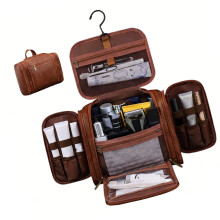 Practical Travel Hanging Toiletry Pouches Waterproof-brown