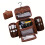 Practical Travel Hanging Toiletry Pouches Waterproof-brown 1