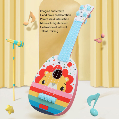 Kids Ukulele Toy 4 Strings Plastic Musical Instrument for Beginners 2