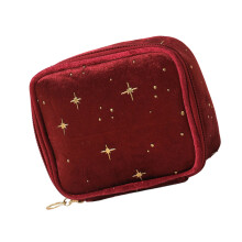 Reise-Make-up-Tasche, große Kapazität, Kosmetiktaschen-Burgund