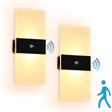 Bezdrôtová nástenná lampa, stmievateľné svetlo na batérie s magnetickou inštaláciou, úsporné LED svetlo so senzorom pohybu do predsiene