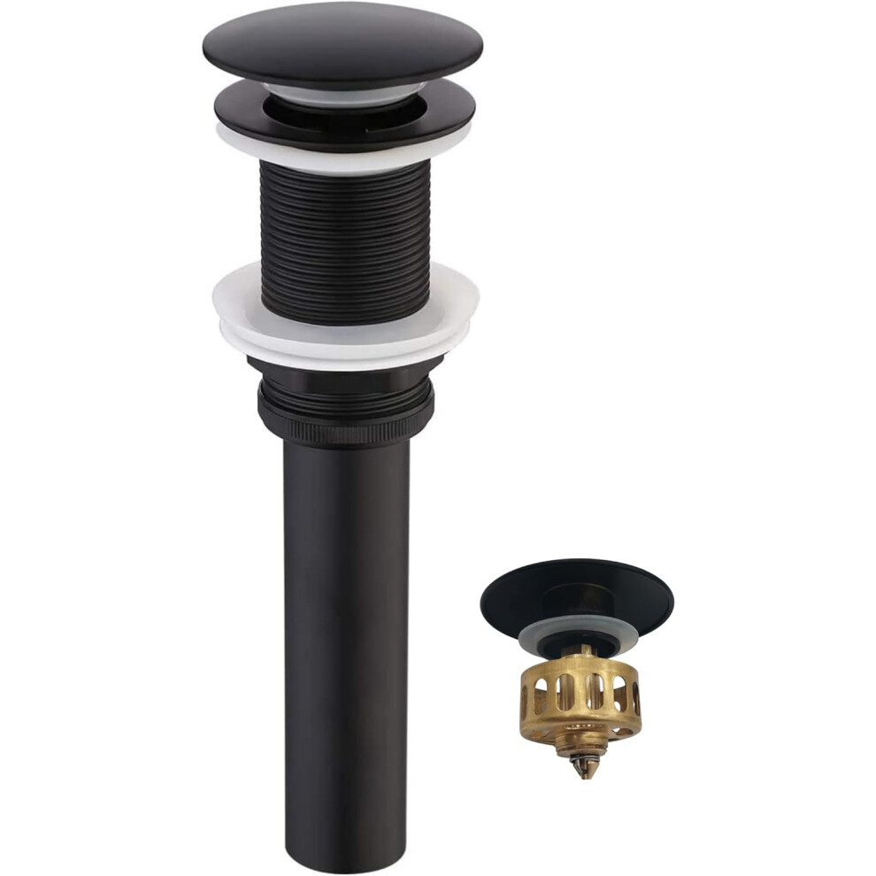 Pop Up Drain Stopper For Vessel Sink Lavatory, Durable Stainless Steel And Brass Construction, Anti-Leakage Sealing, Universal Drain Stopper With 9004841664866