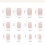 Κόλλα νυχιών που περιλαμβάνεται French Mani Press On Nails, κοντά ψεύτικα νύχια ποιότητας 1