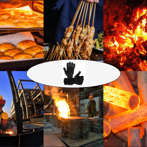 Γάντια ψησίματος ανθεκτικά στη θερμότητα γάντια φούρνου, γάντια BBQ εξαιρετικά