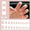 Κόλλα νυχιών που περιλαμβάνεται French Mani Press On Nails, κοντά ψεύτικα νύχια ποιότητας 4