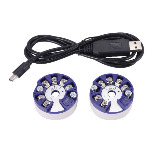 Programmable Thermocouple RTD PT100 to 4-20MA Converter TC RTD Input 4-20MA Output -Mounted Temperature Transmitter