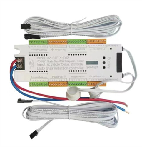 Automatic 32 Channels Stairway Lighting LED Motion Sensor Stair Light Controller Kit for Stairs Flexible Strip 12V 24V