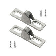 2 Stück Schiebetür-Sicherheitsriegel für Brüche, robuste-Silber