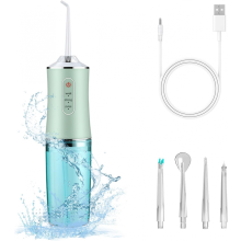 Monddouche, USB-oplaadbare waterflosser, draagbare tandheelkundige waterstraal, 220 ml watertank, tandenreiniger