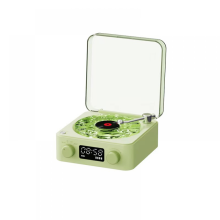 Mini-luidspreker, Aqua Vinyl Waves Mini-luidspreker, Aqua Vinyl Bluetooth-luidspreker, draadloze draagbare luidspreker met omgevingslicht, m