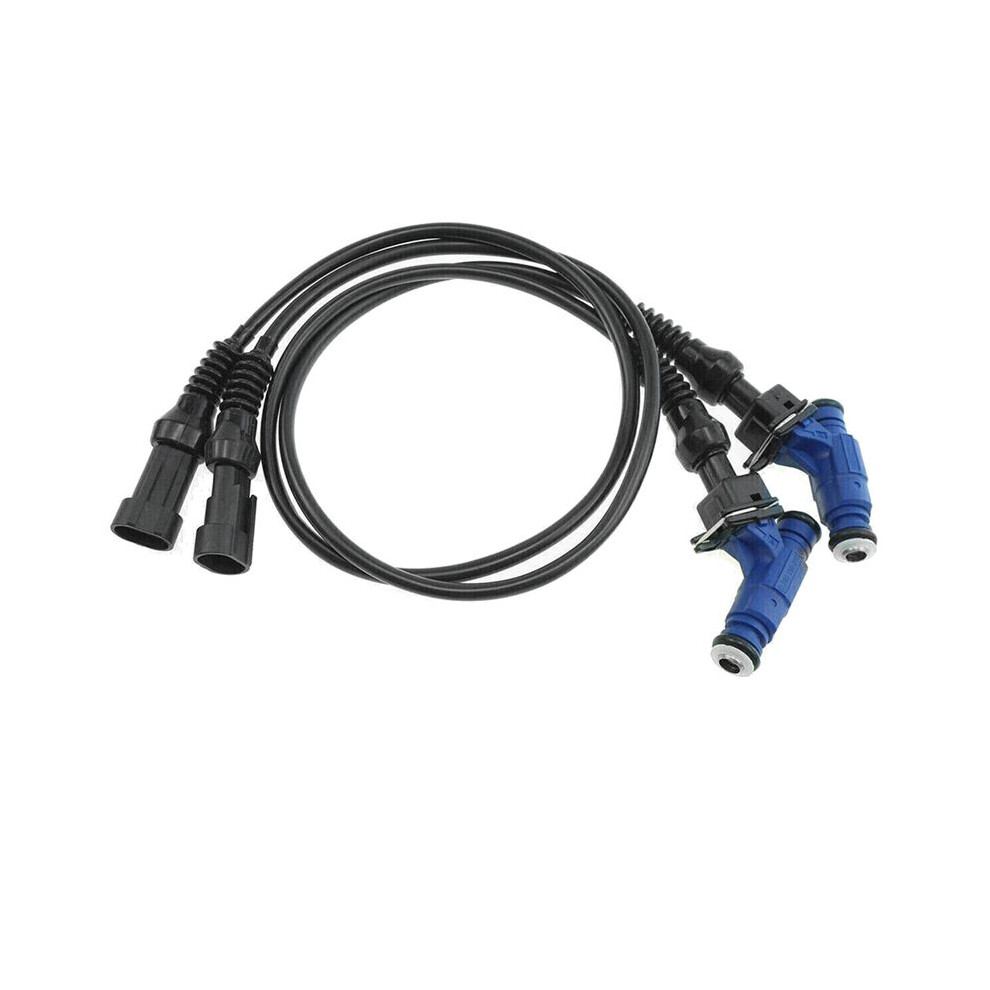 2Pcs 1202863 0280156208 Fuel Injector With Pigtail Harness For Rzr Sportsman Ranger Efi 700 800 2005-2014 4713367388396