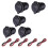 5Pcs 12V Power Waterproof Socket Car Cigarette- Lighter Socket Cigarette- Lighter Adapter for Marine ATV RV Motorcycle 2