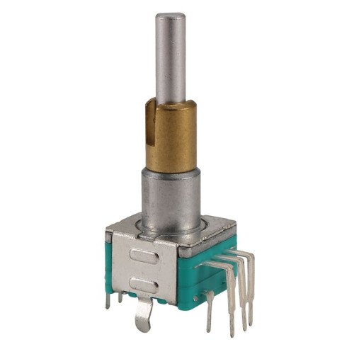 EC11EBB24C03 Dual Axis Encoder with  30 Positioning Number 15 Pulse Point Handle 25mm 1