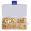 150 Pcs Cable Ring Terminal Ring Cable Lugs Copper Lugs Ring Terminals Connectors Brass Crimp Cable Wire Terminals 1