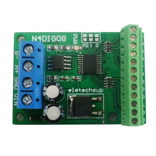 8Ch Input/Output Digital  TTL LvTTL CMOS RS485 IO Control Module Modbus Rtu Board for PLC Relay, (with Terminal)
