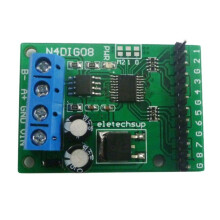 8Ch Input/Output Digital TTL LvTTL CMOS RS485 IO Control Module Modbus Rtu Board for PLC Relay, (with Pin)