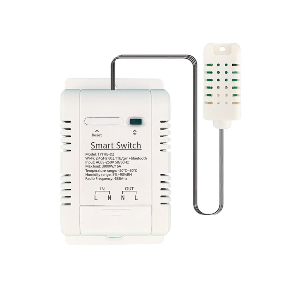 Tuya Wifi 3000W 16A Wireless Thermostat Temperature And Humidity Monitoring With Consumption Monitor 6032906936187
