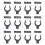 12Pcs Cabinet Plinths Fixing Clip Plastic Holder Kitchen 1