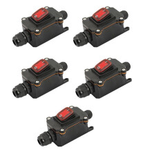 5PCS Waterproof Ship Type 12V/24V 30A Rain Proof Outside the Electrical Room Ampere Box Second Gear