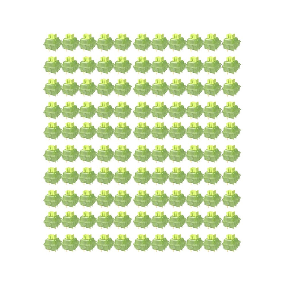 110Pcs V3 Lubed Silent Switches Mechanical Keyboard Linear Tactile 5Pin Hot Swap Pa66 Pre Lubed Lemon Shaft Green 6032447307408