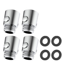 4 Pieces Shut-Off Valve, Flow Limiter Shower, G1/2 Flow Limiter, Shut-Off Valve for Bathroom and Shower