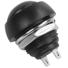 Black 5X Pcs M4 12mm Waterproof Momentary /OFF Push Button Round SPST
