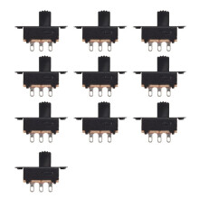 10 Pcs SS22F25-G7 2 Position DPDT 2P2T Panel Mount Slide Solder Lug