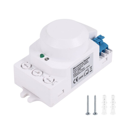 5.8GHz  System LED Microwave 360 Degree Motion Sensor Light  Body Motion Detector,White
