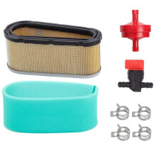 Filtre à Air et Jeu de Pré-Filtre pour Accessoires de Tondeuse à Gazon Briggs & Stratton 496894S 493909S 272403S