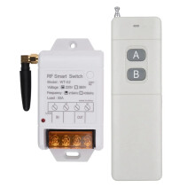 WT-02 AC 220V 1CH 30A Relay Wireless Remote Control 433mhz Receiver + 3000M Transmitter for Water Pump LED Light
