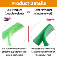 Bandage auto-agrippant en nylon pour plantes, fermeture auto-agrippante réglable, colliers d'identification pour chiots en fil ciré doux, 15