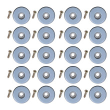 20 Stück wiederverwendbare Möbelgleiter aus Kunststoff-Rund 50mm