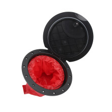 kit de plaque de pont de 11,2 pouces avec sac de rangement pour kayaks et bateaux noir