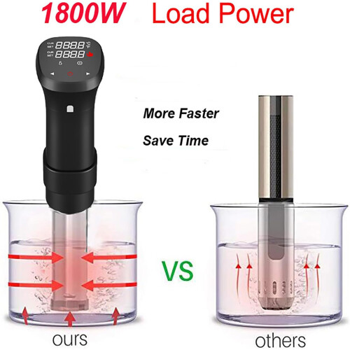 Sous Vide Machine 1800W Vacuum Precision Cooker With LCD Touch Screen, Precise Temperature Control, Fast Heating 2