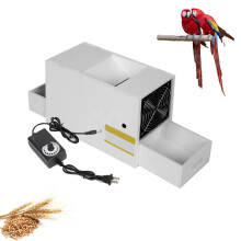 Grain Cleaning Machine with Adjustable Speed and Wind Power for Millet Rice Beans Bird Food Seed Separator