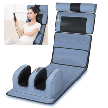 Full Body Massage Mat with Heat, 9 Modes Vibration, Memory Foam Comfort for Back and Neck