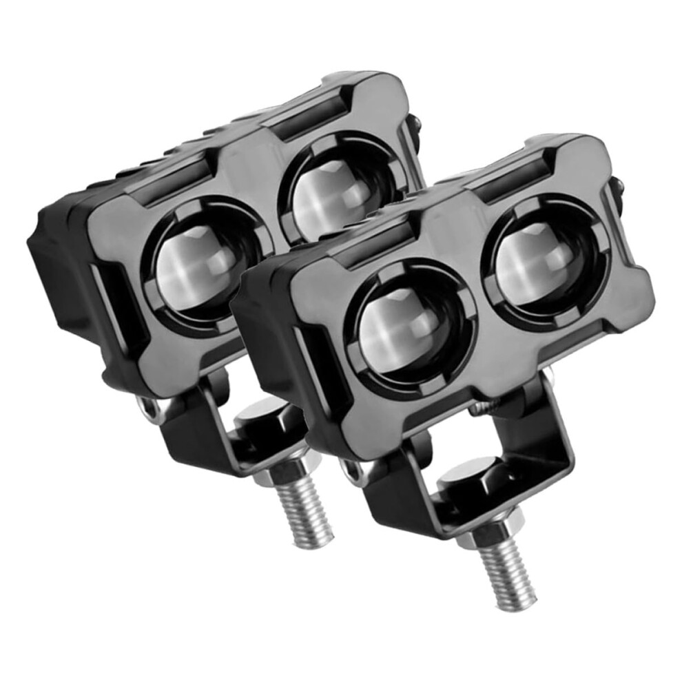 Motorcycle Led Headlight With Low Beam Dualcolor Spotlight For Electric Bikes And Atv 9189345268519