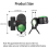 Alarma de pesca electrónica sensible (4 unidades), con sonido y luces LED. 5