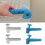 4Pièces De Poignées De Porte Silicone Protection Murale Colorée 1