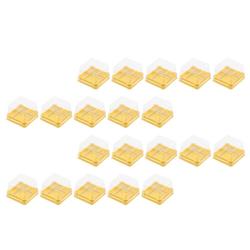 150Pièces Boîtes Pet Dorées Pour Rangement De Desserts