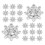 50Pz Fiocco Neve Con Strass Argento Per Handmade E Gioielli 1