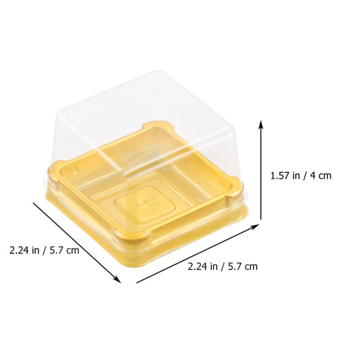 150Pièces Boîtes Pet Dorées Pour Rangement De Desserts 1